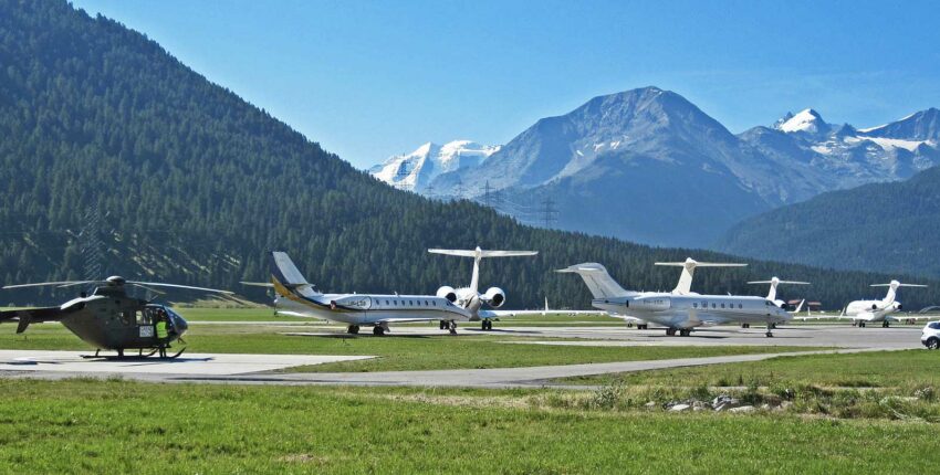 Saint-Moritz - Samedan : prenájom súkromného lietadla