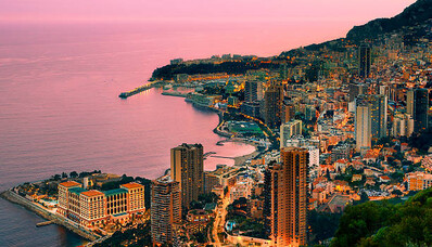 Let vrtuľníkom Cannes-Monaco