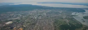 Saint Tropez vue aérienne