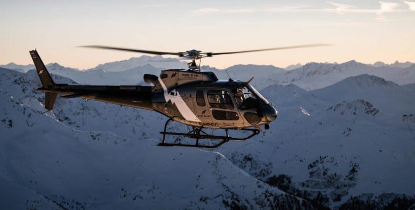 Ženeva - Courchevel: transfer vrtuľníkom