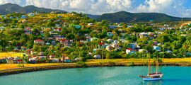 Pointe-à-Pitre - Marie-Galante: preprava vrtuľníkom